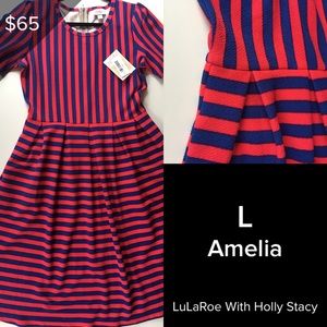 LuLaRoe Amelia dress, has pockets!